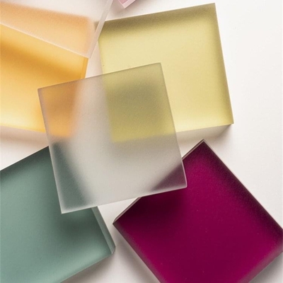 comprar Tarjeta de plástico resistente 2 mm 3 mm amarillo PMMA Hoja acrílica congelada Acryl Matt online manufacture