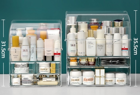 comprar Tendencia clara maquillaje transparente acrílico caja cosmética lápiz labial Jelwery almacenamiento caja de visualización online manufacture