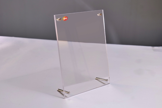 comprar Cuadro transparente de acrílico para certificación, portador de imagen clara, foto, pantalla de escritorio, cartel con soporte. online manufacture