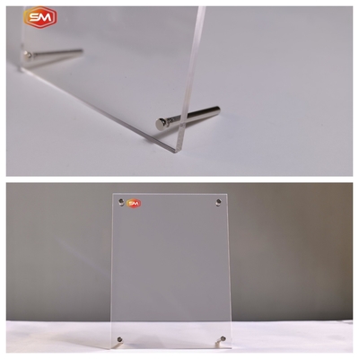 comprar Cuadro fotográfico acrílico inclinado transparente y autoportante horizontal con pantalla de imágenes de talla A4 online manufacture