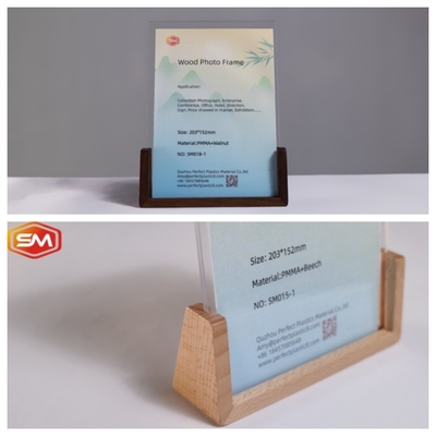 comprar Cuadro fotográfico acrílico en forma de U de 3x3,5 pulgadas de varios tamaños con base de madera online manufacture