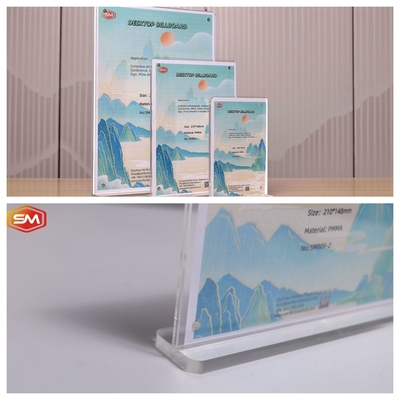 comprar Portador de cartel acrílico magnético en forma de T perfecto para mostrar promociones y promociones online manufacture