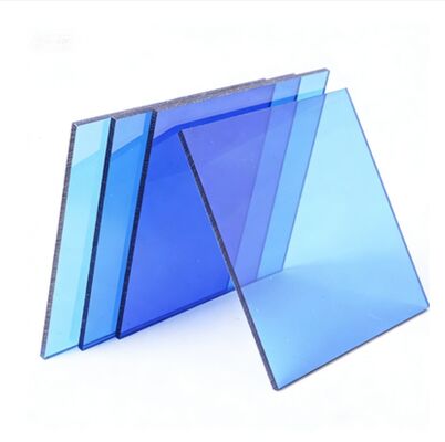 comprar Panel liso impermeable de hoja acrílica de tonos azules premium para diseño y construcción de interiores online manufacture