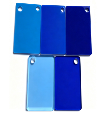 comprar Lámina acrílica de color azul uniforme con alta transmisión de luz y fácil fabricación para iluminación de escenarios online manufacture
