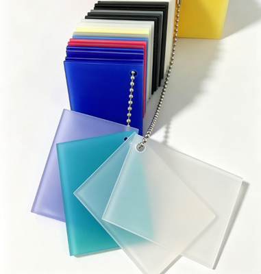 comprar Lámina acrílica esmerilada resistente a los rayos UV de color personalizado con alta transmisión de luz para paneles de quiosco online manufacture