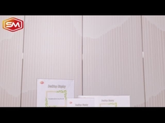 T Forma de acrílico portador de señalización de madera con dos ranuras