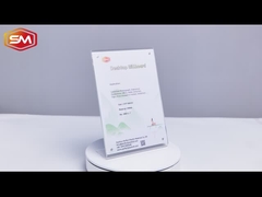 Tener un cartel acrílico magnético en forma de L