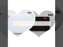 Hermosa hoja acrílica de color fundido flexible de 8 mm resistente al agua