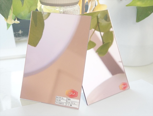 Fabrica personalizada de color 4x8ft 1-6mm autoadhesivo espejo hoja acrílica