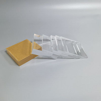 Hoja de acrílico transparente para señalización 6mm placa de plástico fundido transparente cortado a medida