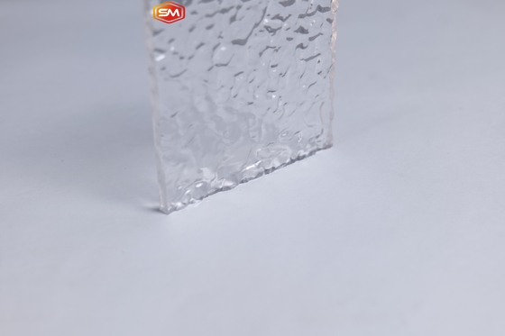 Buena calidad 2 mm 3 mm de hielo agrietado brillo de la hoja de acrílico texturizada Perspex