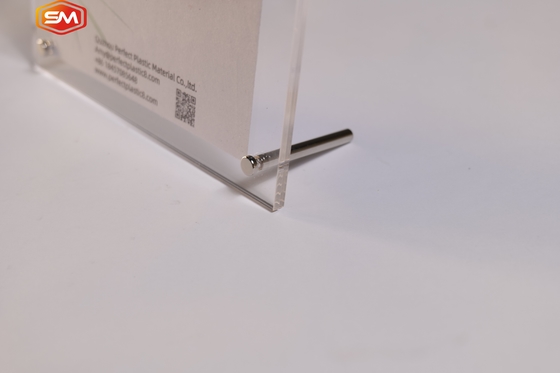 Tamaño personalizado escritorio marcos de imagen transparentes marco de foto acrílico con soporte de tornillo