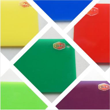 Durabilidad Hoja acrílica de plástico de colores versátiles para diversas aplicaciones e industrias