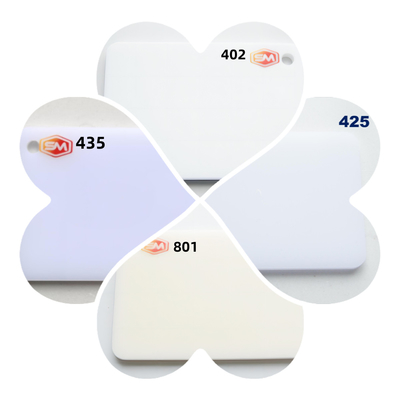 Hoja de acrílico de color fluorescente Hoja de acrílico flexible de tamaño personalizado desde 1.8mm-40mm Desarrollar nuevos productos