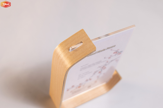 Cuadro fotográfico acrílico de 7 pulgadas con base de madera