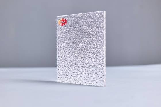 Plexiglás de 3 mm de espesor transparente transparente con textura de acrílico para el baño