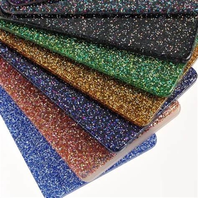 Pared de colores brillantes de 3 mm 4 mm 5 mm Plexiglás Brillante Hoja de acrílico con brillo de mármol