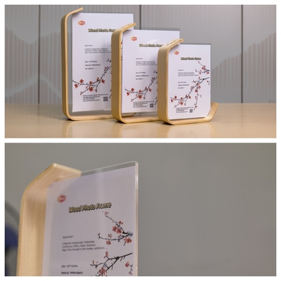 Cuadro fotográfico acrílico de forma de 8x10 L con base de madera