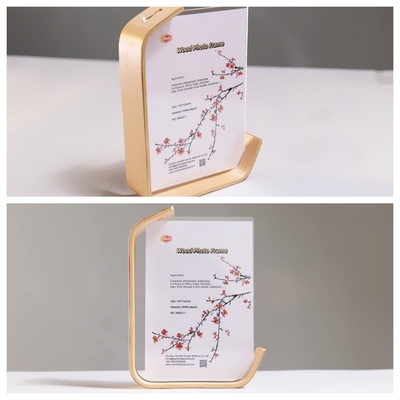 Display Cuadro de foto acrílico con base de madera