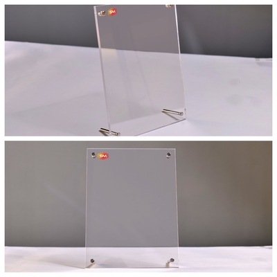 Conjunto mayorista de fotógrafos acrílicos de 8x10 pulgadas con pantalla de plástico