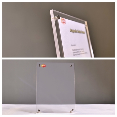 Estante de fotograma acrílico 4x6 para decoración de escritorio