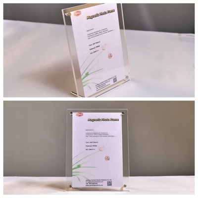 A6 Marco fotográfico de acrílico transparente con marco de escritorio