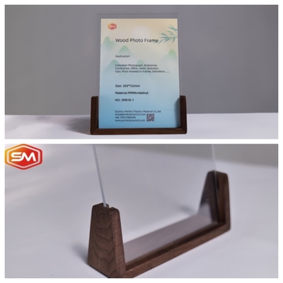 Cuadro fotográfico acrílico incorporado con base de madera