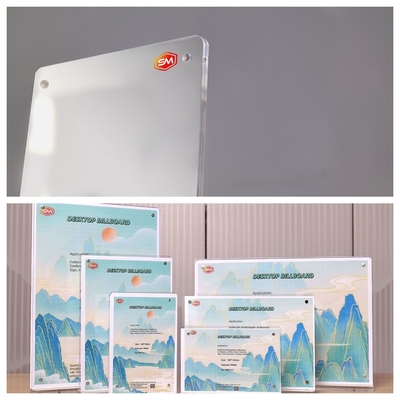 Factory Magnético de forma de T Acrílico portador de cartel Perspex de pie libre inserción de tarjeta de mesa