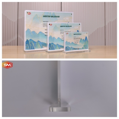 Plexiglás transparente A4 A5 Papel para la venta Estante de publicidad Impresión Decoración