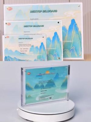 T forma de acrílico de la mesa portadores de cartel 8.5 x 11