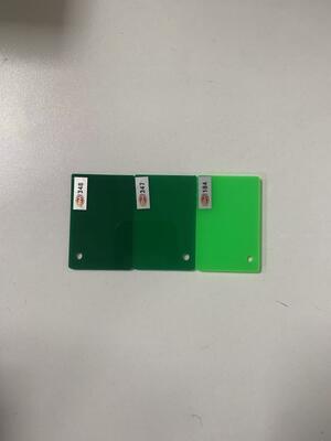 25mm Impact Resistant Green Cast Acrylic Sheet for Indoor Plantation and Decoration
