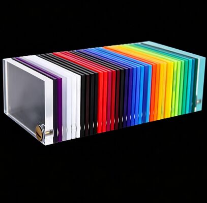 Proveedor mayorista de láminas acrílicas transparentes de color de tamaño personalizado de 3-6 mm