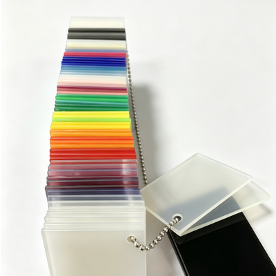 Hoja de acrílico de color resistente a los rayos UV de tamaño personalizado para proyectos de exhibición comercial