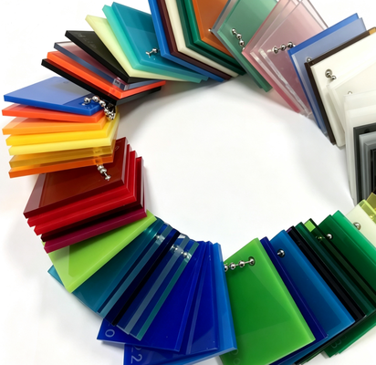Lámina acrílica de colores personalizados de alta transmisión de luz resistente a los arañazos para señalización y pantallas