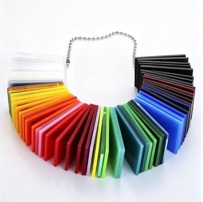 Lámina acrílica de color resistente a los rayos UV y a los arañazos con colores personalizados para uso industrial y de exhibición